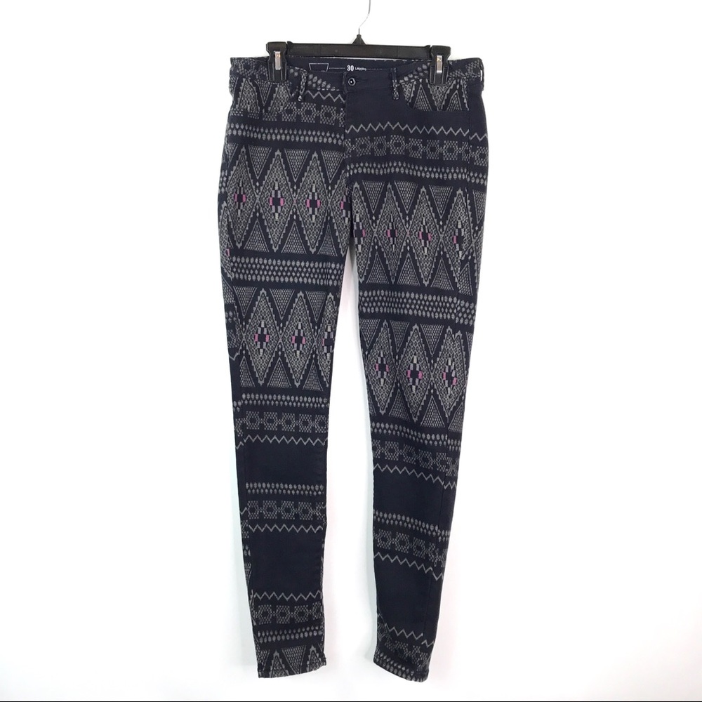 VINTAGE Levi’s  Leggings Sz 30 Black Tribal Skinny Jeans